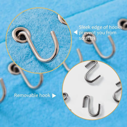 Necklace Holder Hanging Jewelry Organizer Storage with 24 Hook Jewelry Display Wall Mounted