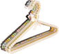 6-Piece Pearl Clothes Hanger Set Wedding Hanger Bridal Bridesmaid Hangers for Wedding Dress Standard Pearl Hangers (Combination Set, 6)