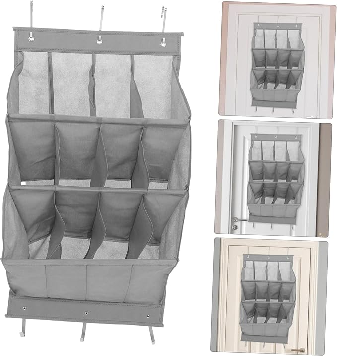 Zerodeko Door Hanging Shoe Rack Over The Door Organizer Closet Storage for Sneakers Boots Heels Entryway Bathroom Laundry Room