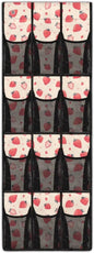 Strawberry Over the Door Shoe Organizer 12 Large Mesh Pockets Hanging Shoe Rack for Door Shoe Storage Organizer Shoe Holder Hanger