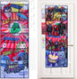 Superhero Organizer, Over The Door Hanging Shoe Organizer, Red (65'' x 23''),Toy Organizer