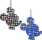 Hanging Brooch Pin Organizer Enamel Pin Display Cute Cartoon Shape Brooch Pin Display Storage Holder for Brooch Pin(Without Accessories ) (black+blue)
