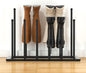 Urban Deco Free Standing Shoe Racks, Boot Organizer for Tall Boots, Black Metal Boot Rack Fit for 6 Pairs, Shoe Organizer for Dorm Room, Closet, Entryway (Black-6pairs)