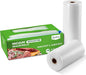 Syntus 11" x 75' and 8" x 75' Food Vacuum Seal Roll Keeper with Cutter Dispenser, Commercial Grade Vacuum Sealer Bag Rolls, BPA Free Food Vac Bags, Ideal for Storage, Meal Prep and Sous Vide
