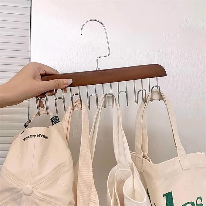 Space Saving Clothes Hanger, 4 Pack 8 Hooks Clothes Hanger Organizer for Home and Travel (4)