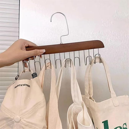 Space Saving Clothes Hanger, 4 Pack 8 Hooks Clothes Hanger Organizer for Home and Travel (4)