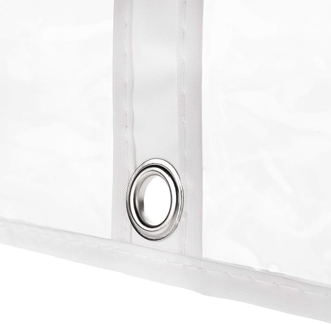 HANGERWORLD Clear 30inch Kids Clothes Carry Cover Protector Bags Baby Toddler - Showerproof, Acid Free, Transparent