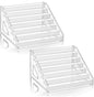 7-Tier Nail Polish Organizer Rack, 2 Pack Storage Holder Stand for Sunglass Organizer, Greeting Card, Postcard Storage Shelf