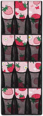 Strawberry Over The Door Shoe Organizer, Hanging Shoe Rack for Closet with 12 Large Mesh Pockets Breathable Non Slip Holder Large Door Hanging Storage Bag for Small Spaces