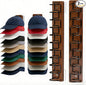 2 Pack Hat Organizer for Baseball Caps, Wood & Metal Hat Rack for Wall, Hat Storage for 22 Caps with Strong Adhesive/Wall Drilled for Door, Wall and Closet (Brown)