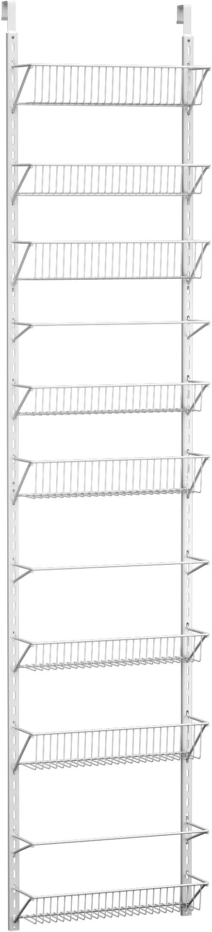 Home-Complete Pantry Over The Door Spice and Jar Rack Organizer - Great Storage Space for Cabinets and Kitchen - Wall Mounted 8 Tier Shelves