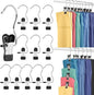 HOUSE DAY Metal Legging Organizer for Closet, Yoga Pants Hangers Pack of 60 with Rubber Coated Clips, Space Saving Storage for Boots, Workout Sets, and Hats
