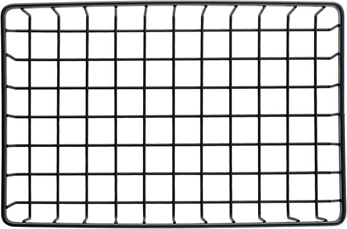 G.E.T. WB-962-MG Rectangular Metal Storage Wire Basket for Pantry, Produce and More, 9" x 6" x 2", Gray