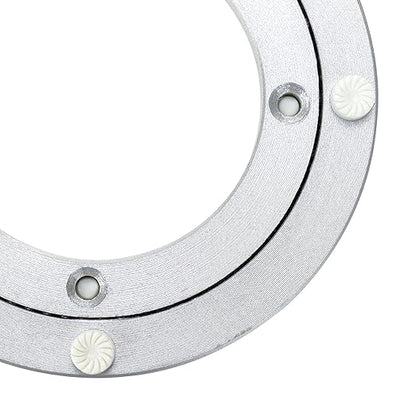 HEVSTIL 5 Inch Aluminum Alloy Turntable,Heavy Duty Spinning Turntable Round Dining Table Smooth Swivel Plate Hardware Lazy Susan Bearings