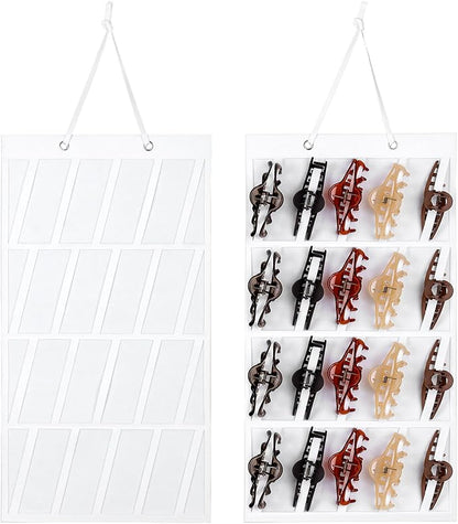 Claw Clip Organizer, 5 Tier Hanging Hair Clip Organizer, Hair Clips Holder for Wall, Door, Closet(NO ACCESSORIES INCLUDED)