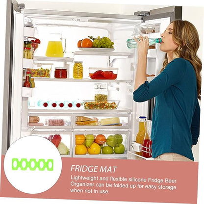 Fridge Can Organizer Refrigerator Wine Rack Soda Can Dispenser Beer Mat