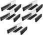 NORTHERN BROTHERS Pants Skirt Hangers 50 Pack - Stackable Space Saving Jeans Shorts Hanger with Clips for Kid, Man, Women, Children, Baby