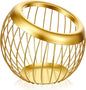 Molain Large Capacity Coffee Pod Holders Basket, Metal Espresso Pod Holder, Coffee Bar Organizer for Counter, Kcup Storage Bar Accessories (Gold)