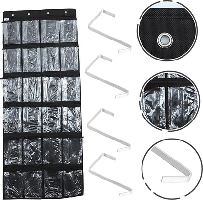 ULTECHNOVO Door Hanging Shoe Storage Bag Non Woven Organizer with Spacious Pockets for Bedroom Multi Purpose Hanging Bag for Shoes Accessories and Items Easy Installation and Strong Design