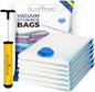 Bloomingdale Vacuum Bags For Travel Reusable Vacuum Bags For Clothes With Pump For Space Saving Ziplock Bags For Travel Packing Blankets Compression Vacuum Storage Bags, Vacuum Bag- Set Of 6 Medium