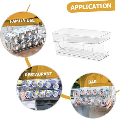 Ciieeo Pet Material Can Organizer Double Soda Holder Fridge Accessory Household Soda Holder