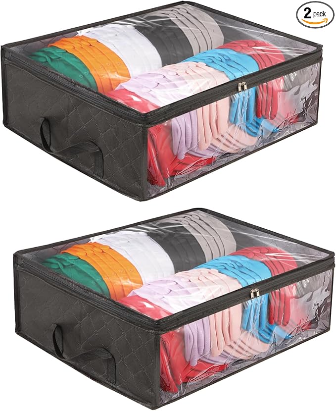 2 Pcs Hat Organizer for Baseball Cap, Hat Storage Bags with Carry Handles Hat Holder Rack for Closet Travel Hat Organizer