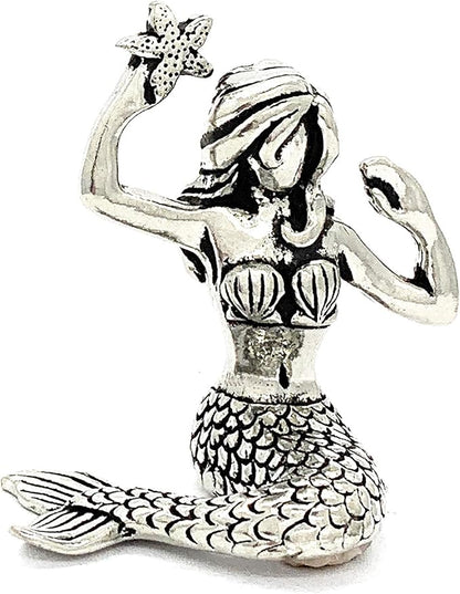 Basic Spirit Mermaid Pewter Ring Holder Jewelry Holder Gift Box Whimsical