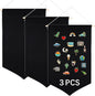 3 PCS Canvas Banners Wall Hanging Brooch Jewelry Storage Case Stand Enamel Pin Display, Sublimation blank Banner,Holder Earrings Necklace Pin Collection Organizer