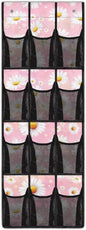 Daisies Over the Door Shoe Organizer,Hanging Storage Bags with 12 Mesh Large Pockets,Hanging Shoe Storage Hanging Bag