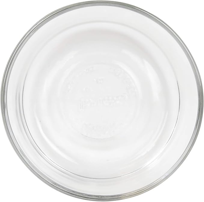 Pyrex 7200 2 Cup Glass Bowls & 7200-PC Orange Food Storage Replacement Lids (4-Pack) - Made in USA