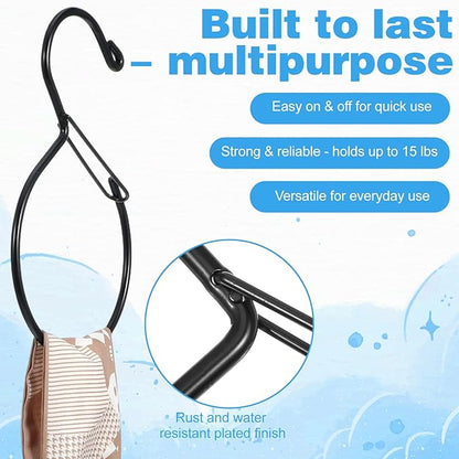 2Pack S Shaped Belt Organizer for Closet, Space Saving Belt Hanger Hook, Tie Scarf Hat Holder Storage, Bedroom Home Accessory