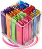 Drink Packet Organizer For Powdered Drink Mix,Powder Packet,Water Packet,Water Flavor Packet,Lazy Susan Organizer Rotating Holder for Drink Mix Necessities（Square）