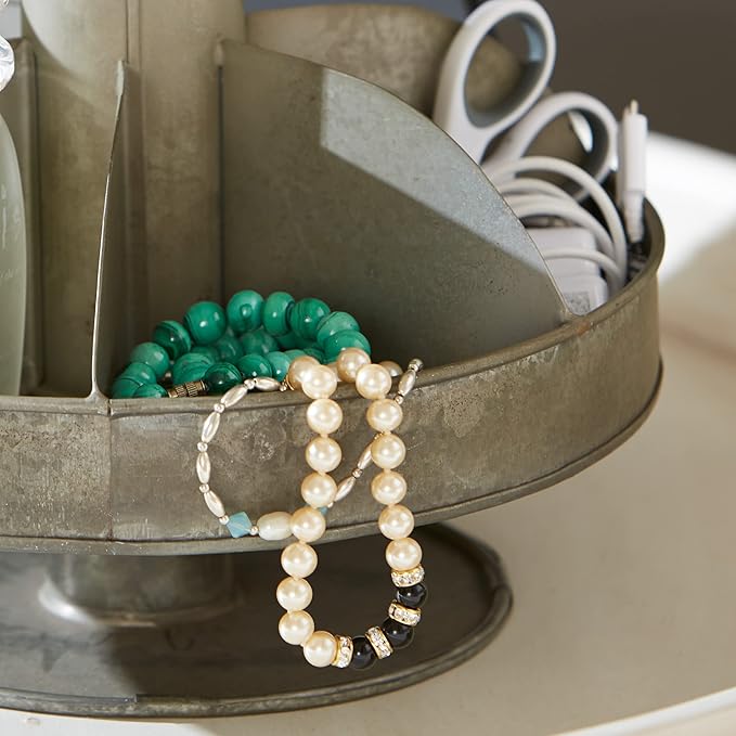 Park Designs Galvanized Lazy Susan Organizer