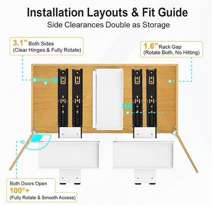 iSPECLE Vertical Spice Rack Pull Out - 1 Pack Rotate No-Drill Slide Out Spice Rack for Cabinet Swivel Easy Access Spices, Adjust Height for 4oz to 8oz Spice Jars Inside Kitchen Pantry Cabinet, Black