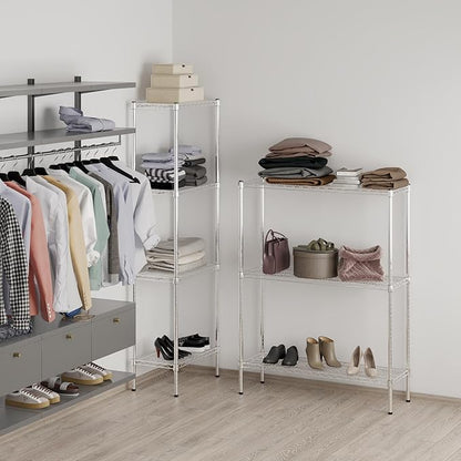 14" Deep x 42" Wide x 54" Height Wire Shelving Kit | 3-Tier | NSF Commercial Storage Rack Unit