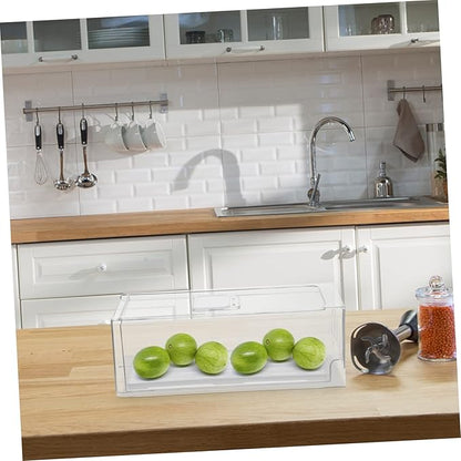 Alipis Fridge Drawer Organizer Drawer Type Crisper Fruit Vegetable Storage Containers Cheese Produce Containers for Fridge