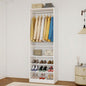 vomavex Closet System with Shoe Rack and Hanging Space, 2FT Closet Organizer System, Walk in Closet Organizer, Small Closet System(VO-010)