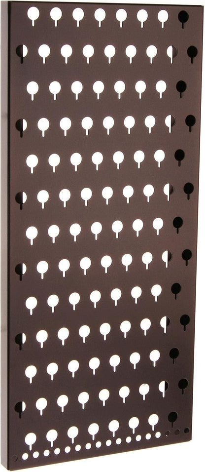 Angelynn's Wall Mounted Earring Holder Organizer Display for Small and Medium Women Post Stud Dangle Pierced Earrings, Hanging Closet Jewelry Storage Rack, Michelle Rubbed Bronze 9" x19 3/4"