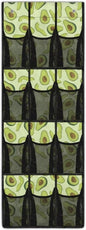 Avocado Over the Door Organizer with 12 Mesh Pockets Back of Door Shoe Organizer Hanging Shoe Rack for Closet Storage Bag for Socks Hat Underwear Apartments Dorms Bathrooms
