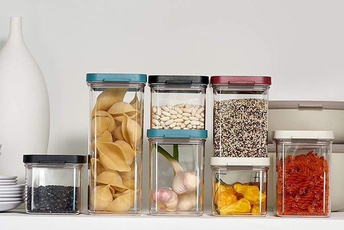 Mepal Food Storage Containers - Storage Box with Lid for Dry Foods - Kitchen Container & Organizer - Airtight Food Storage Container - Dishwasher Safe - 700 ml - Black