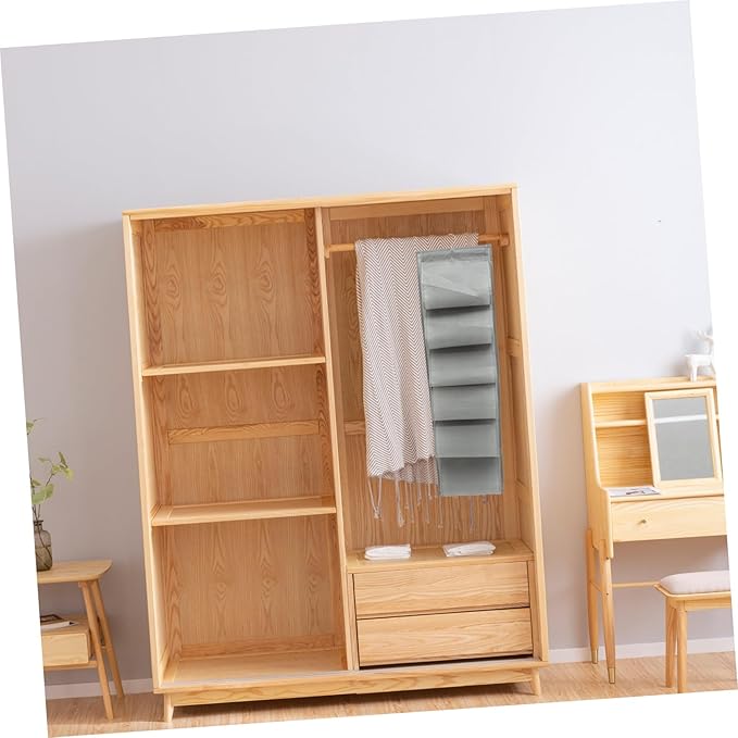 Ciieeo Hanging Shoe Storage Organizer 12 Compartments Wall-Mounted Shoe Rack Multi-Layer Closet Hanging Bag for and Accessories Over-Door Storage Solution