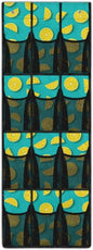 Orange Over the Door Shoe Organizer,Shoe Organizer Door Hanger with 12 Mesh Large Pockets,Space Saver,Unique Print