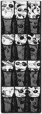 12 Pockets Shoe Organizer Over The Door Large Pockets Cartoon Panda Over The Door Closet Organizer Easy to Install Shoe Holder Hanger for Living Room