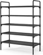Kitsure Shoe Rack for Closet, Sturdy and Long-Lasting Shoe Shelf, Shoe Rack for Entryway, Personalized DIY Shoe Organizer, Shoe Rack Organizer for Space-Saving, 27.6" x 11.8" x 36.6", Black