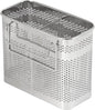 HOME&I Silverware Drying Basket for Dish Rack, SUS 304 Stainless Steel Hanging Utensil Holder with Wide Stable Hooks, 2-Compartment Cutlery Caddy for Kitchen Sink & Counterto