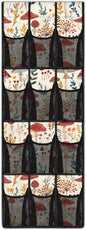 Mushroom Door Hanger Organizer Mesh Fabric Wall Hanging Storage for BedRoom 12 Pockets Over The Door Shoe Organizer