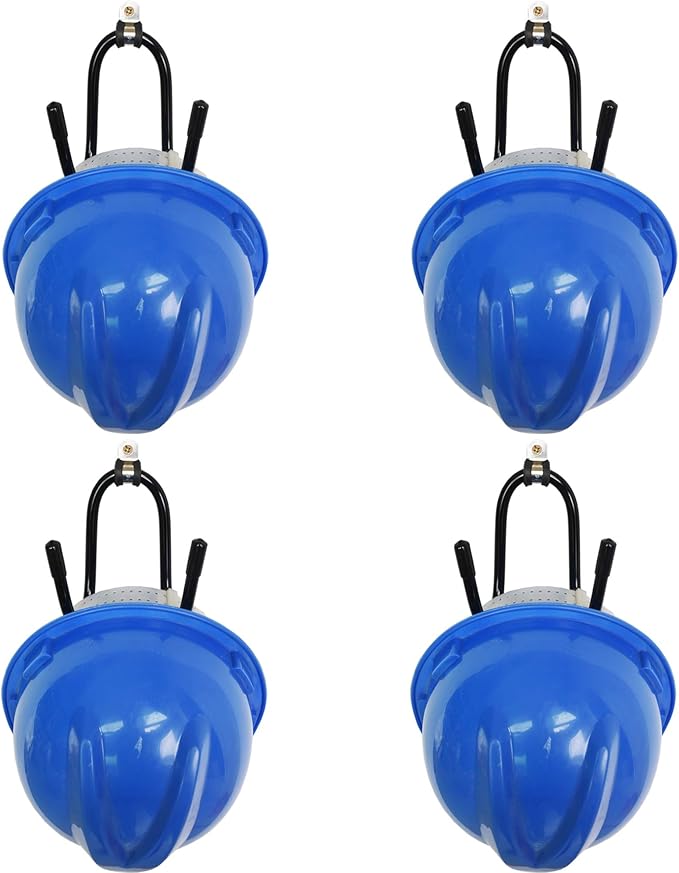 YYST Hard Hat Rack Hard Hat Holder Storage Hanger - No Hard Hat -4/PK-Screws Included