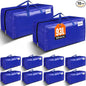 BlissTotes Moving Bags, Heavy Duty Moving Supplies & Storage Bags, Extra Large Packing Bags, Boxes with Tag Pockets, Collapsible Fold Flat Storage Totes, Alternative to Box and Bin, 93L, 10 Packs