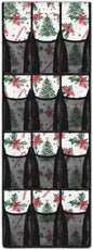 Christmas Tree Over The Door Shoe Organizer Xmas Decor Mesh Fabric Door Hanger Organizer for Kids Room Space Saving Shoe Holder Hanger Christmas Wall Hanging Storage for Closet