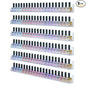 FEMELI 24 Inch Nail Polish Wall Rack: 6 Shelves Clear Acrylic Nail Polish Holder Organizer for 130-180 Bottles (24 Inch, Clear)